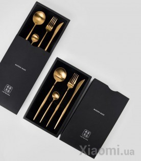 Набор столовых приборов Xiaomi Maison Maxx Stainless Steel Modern Flatware Set Black